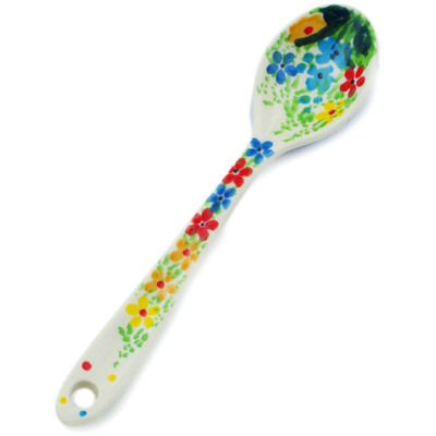 Polish Pottery Sugar Spoon Colors Of The Wind UNIKAT