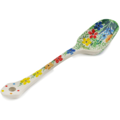 Polish Pottery Sugar Spoon Colors Of The Wind UNIKAT