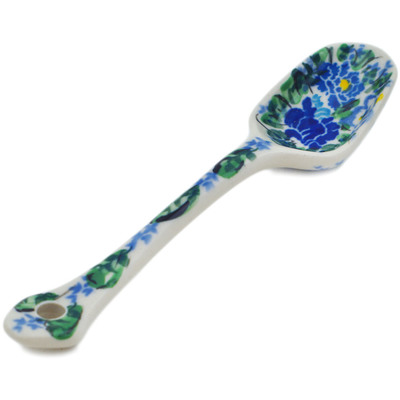 Polish Pottery Sugar Spoon Country Blossoms UNIKAT