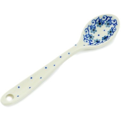 Polish Pottery Sugar Spoon Cow That Jumped Over The Moon