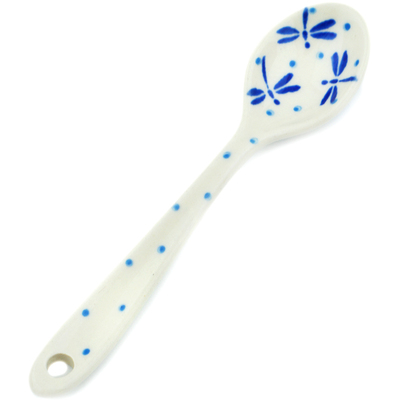 Polish Pottery Sugar Spoon Delicate Dragonfly