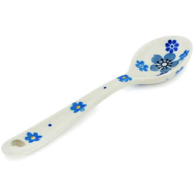 Polish Pottery Sugar Spoon Friendly Fowl