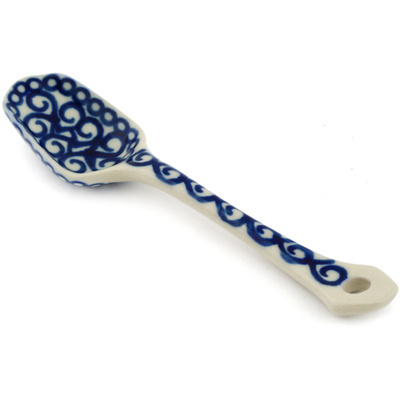 Polish Pottery Sugar Spoon