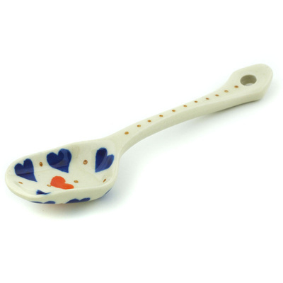 Polish Pottery Sugar Spoon Heart Of Hearts