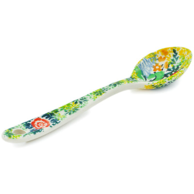 Polish Pottery Sugar Spoon Hidden Chalet UNIKAT
