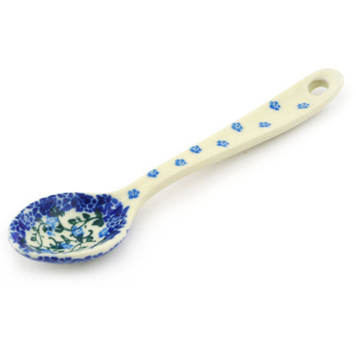 Polish Pottery Sugar Spoon Ivy Blossom