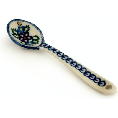 Polish Pottery Sugar Spoon Lancaster Rose