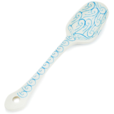 Polish Pottery Sugar Spoon Rainbow Fish