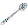 Polish Pottery Sugar Spoon Spring Vine