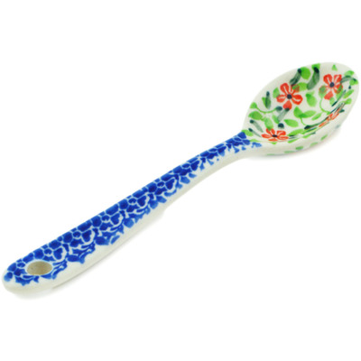 Polish Pottery Sugar Spoon Summer Sunflowers UNIKAT