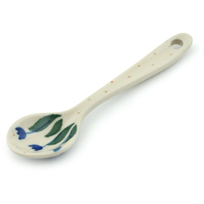 Polish Pottery Sugar Spoon Water Tulip