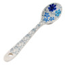 Polish Pottery Sugar Spoon Winter Floral