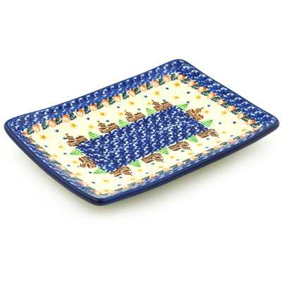 Polish Pottery Sushi Tray 8&quot;