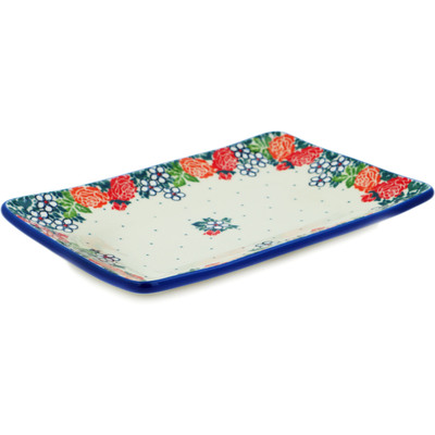 Polish Pottery Sushi Tray 8&quot; Spring&#039;s Arrival