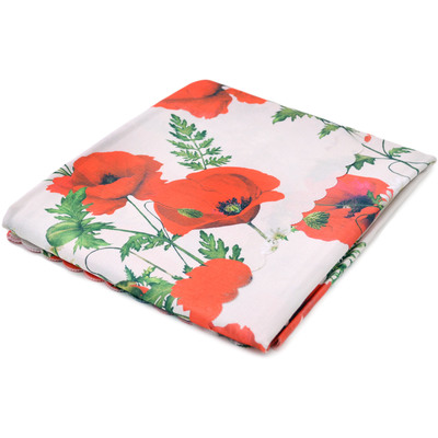 Polyester Table Cloth 102&quot; Poppies
