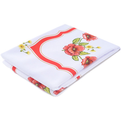 Polyester Table Cloth 102&quot; Red Poppy