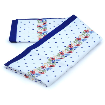 Polyester Tablecloth 43&quot; x 61&quot; Stain Resistant  (110 x 155 cm) Flower Garden UNIKAT