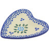 Polish Pottery Tea Bag or Lemon Plate 3" Aster Dots