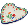 Polish Pottery Tea Bag or Lemon Plate 3" Babcia's Garden