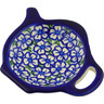 Polish Pottery Tea Bag or Lemon Plate 4" Fields Of Glory