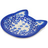Polish Pottery Tea Bag or Lemon Plate 4&quot; Indigo Infusion
