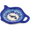 Polish Pottery Tea Bag or Lemon Plate 4&quot; Kitty Paw Play Time