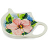 Polish Pottery Tea Bag or Lemon Plate 4&quot; Monet Dreams UNIKAT