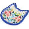 Polish Pottery Tea Bag or Lemon Plate 4&quot; Pastel Ring