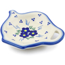 Polish Pottery Tea Bag or Lemon Plate 4&quot; Poppy Triad