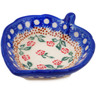 Polish Pottery Tea Bag or Lemon Plate 4&quot; Roses