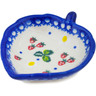 Polish Pottery Tea Bag or Lemon Plate 4&quot; Strawberry Secrets