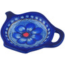 Polish Pottery Tea Bag or Lemon Plate 5&quot; Blue Heaven