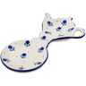 Polish Pottery Tea Bag or Lemon Plate 8&quot; Blue Buds