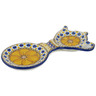 Polish Pottery Tea Bag or Lemon Plate 8&quot; Marigold Dreams UNIKAT