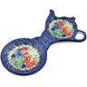 Polish Pottery Tea Bag or Lemon Plate 8&quot; Red Beauty UNIKAT