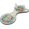 Polish Pottery Tea Bag or Lemon Plate 8&quot; Splendid Meadow UNIKAT