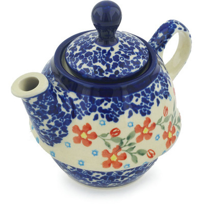 Polish Pottery Tea or Coffee Pot 10 oz
