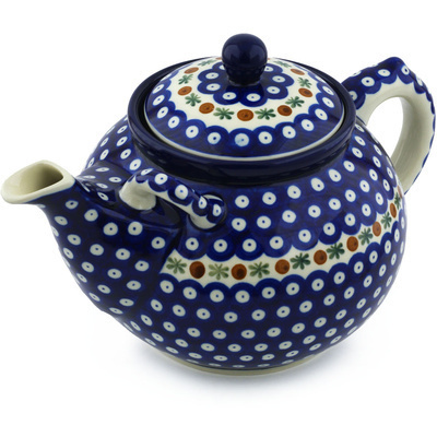 Polish Pottery Tea or Coffee Pot 105 oz Mosquito