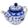 Polish Pottery Tea or Coffee Pot 13 oz Boo Boo Kitty Paws