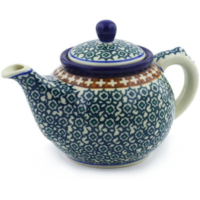 Polish Pottery Tea or Coffee Pot 13 oz