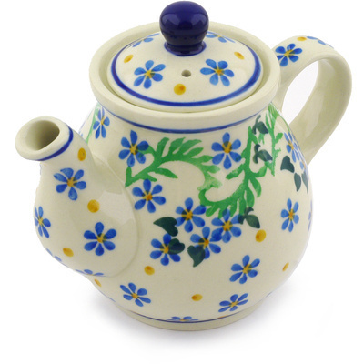 Polish Pottery Tea or Coffee Pot 13 oz