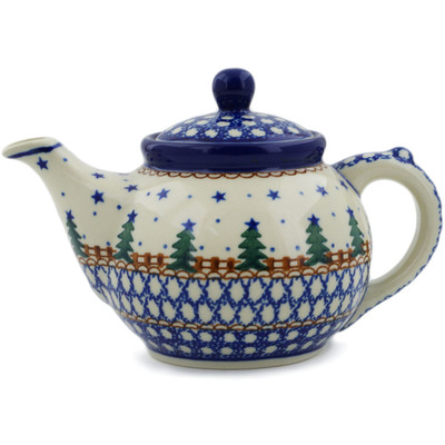 Polish Pottery Tea or Coffee Pot 13 oz Pocono Pines