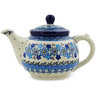 Polish Pottery Tea or Coffee Pot 13 oz Spring Garden