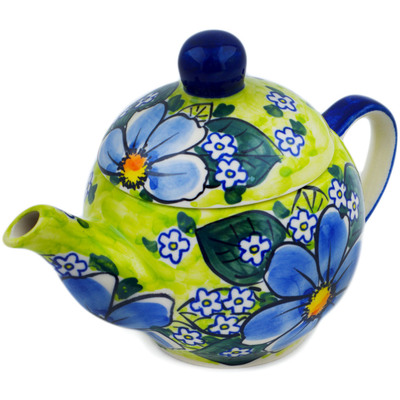 Polish Pottery Tea or Coffee Pot 15 oz Beautiful Dream UNIKAT