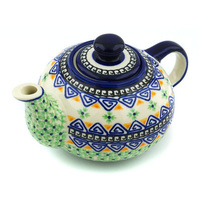 Polish Pottery Tea or Coffee Pot 15 oz