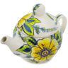Polish Pottery Tea or Coffee Pot 15 oz Hawaii Sunshine UNIKAT