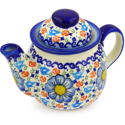 Polish Pottery Tea or Coffee Pot 17 oz