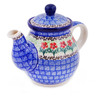 Polish Pottery Tea or Coffee Pot 20 oz Maraschino