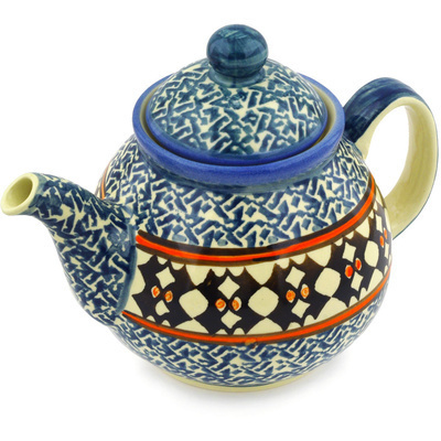 Polish Pottery Tea or Coffee Pot 27 oz