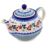 Polish Pottery Tea or Coffee Pot 3&frac12; cups Budding Blossom